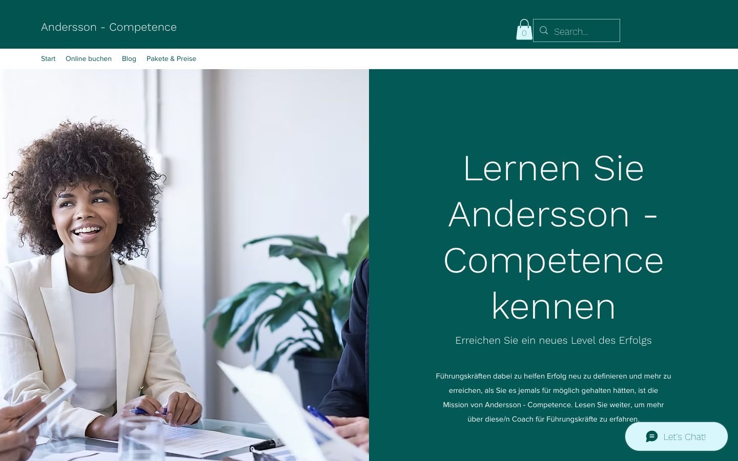 Die alte Website von Andersson - Competence