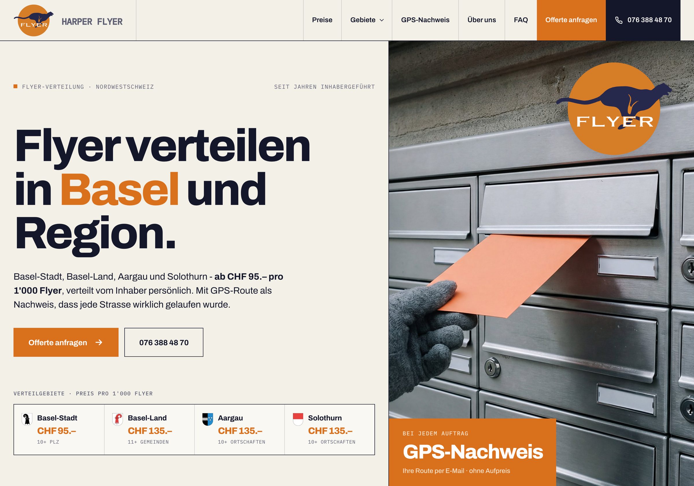 Harper Flyer – die neue Startseite